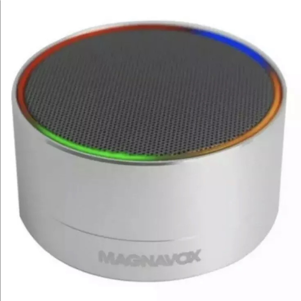 New..! Magnavox Silver MIni Bluetooth Speaker